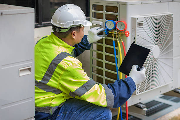 Professional Hvac Installation technician working in Webster, MA